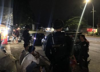 Ciptakan Situasi Kondusif, Satbrimob Polda Banten Terus Laksanakan Patroli Malam Selama Ramadhan