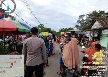 Tingkatkan Keamanan Wilayah, Polsek Kopo Polres Serang Rutin Melaksanakan Patroli Dialogis