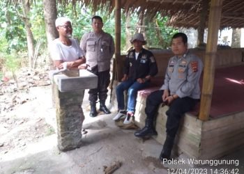 Panit I Samapta dan Bhabinkamtibmas Polsek warunggunung warunggunung Polres Lebak Sambangi Warga Binaan