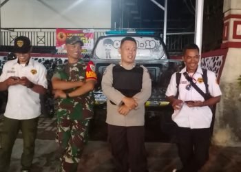 TNI POLRI sinergi berikan rasa aman yaman Ke Masyarakat Polsek Muncang lakukan patroli antisipasi Perang Sarung Dan c3