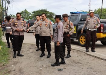 Kapolres Serang cek kesiapan pospam jelang mudik Idul Fitri