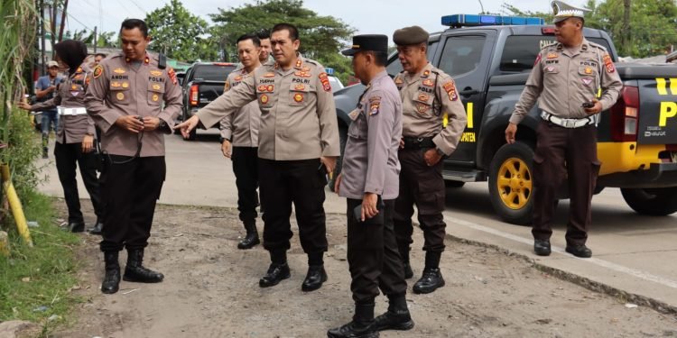 Kapolres Serang cek kesiapan pospam jelang mudik Idul Fitri