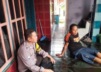 Wujudkan Harkamtibmas, Personel Bhabinkamtibmas Polsek Mancak Polres Cilegon Polda Banten Gandeng kalangan Muda Desa Binaan