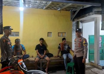 Ciptakan Suasana Kondusif, Polsek Lebakgedong Polres Lebak Lakukan Patroli Dialogis