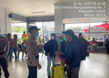 Sampaikan Pesan Kamtibmas Anggota Polsek Rangkasbitung Polres Lebak Lasksanakan Edukasi