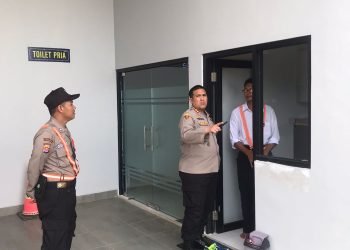 Pastikan kesiapan pengamanan mudik lebaran, Kapolres Serang cek Rest Area Tol Serang – Panimbang dan Stasiun Kereta Api Cikeusal
