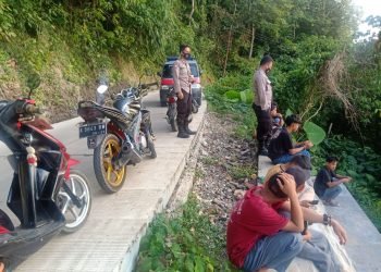 Patroli Ngabuburit, Jajaran Personel Polsek Mancak Polres Cilegon Polda Banten Sampaikan Pesan Kamtibmas