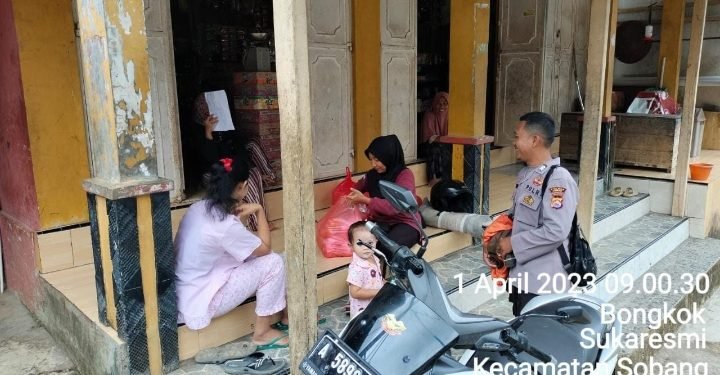 Bhabinkamtibmas Polsek Sobang Polres Lebak Sambangi warga di Desa Binaan