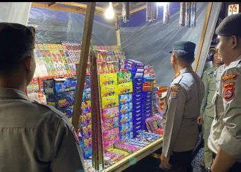 Antisipasi Gangguan Kamtibmas, Patroli Gabungan KRYD Polres Lebak sasar Penjual Kembang Api dan Petasan