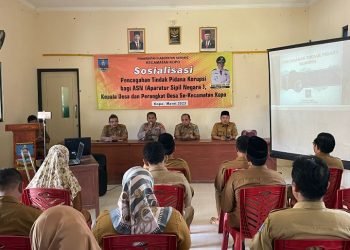 Kapolsek Kopo Polres Serang Sosialisasi Pencegahan Tindak Pidana Korupsi Bagi ASN di Kecamatan Kopo