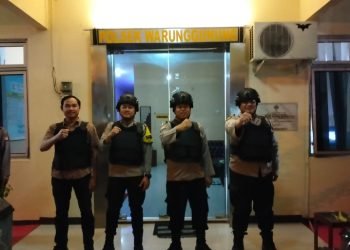 Protap Piket Polsek warunggunung Polres Lebak  Laksanakan Pengamanan Siaga Mako