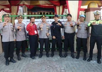Kapolres Lebak Tinjau Langsung Pengamanan Kegiatan Jum’at Agung di Gereja Santa Maria Tak Bernoda