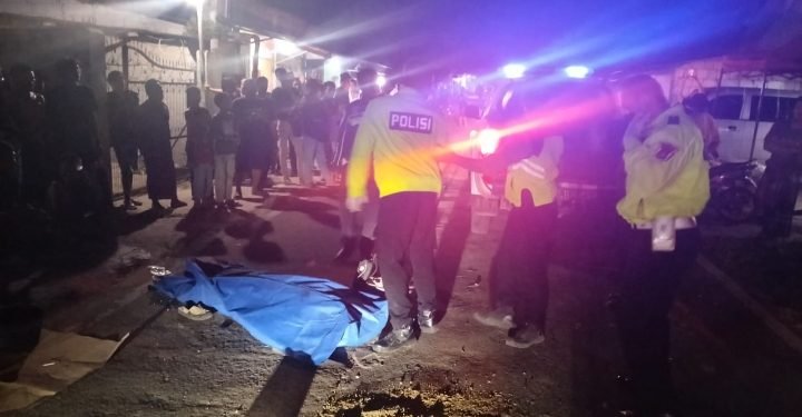 Unit Laka Lantas Satlantas Polres Serang Olah TKP Kecelakaan Lalulintas