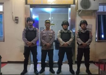 Protap Piket Polsek warunggunung Polres Lebak  Laksanakan Pengamanan Siaga Mako