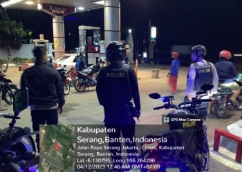 Berikan rasa aman, Tim Patroli Quick Win Presisi Polres Serang laksanakan patroli malam