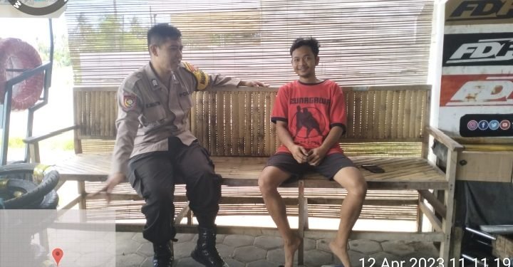 Pesan Kamtibmas Disampaikan Saat Bhabinkamtibmas Polsek Pontang Polres Serang Sambang ke Warga Binaan