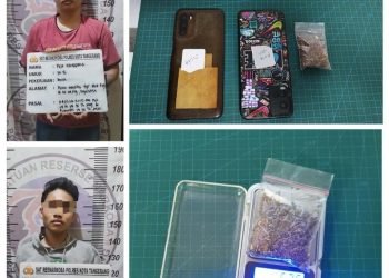 Jadi Kurir Tembakau Sintetis, 2 Pria Diamankan Satresnarkoba Polresta Tangerang
