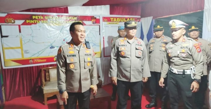 Cek Kesiapan, Kapolres Lebak Lakukan Pengecekan Pospam Ops Ketupat Maung 2023