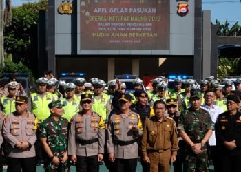 Polda Banten Bersama Forkopimda Gelar Apel Pasukan Operasi Ketupat Maung 2023