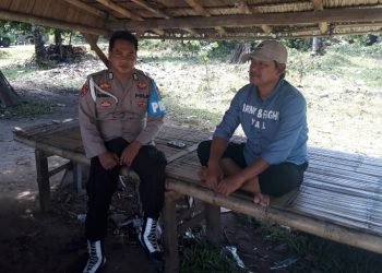 Anggota  Polsek Wanasalam  Polres Lebak Laksanakan Giat Program Quick Wins Presisi POLRI
