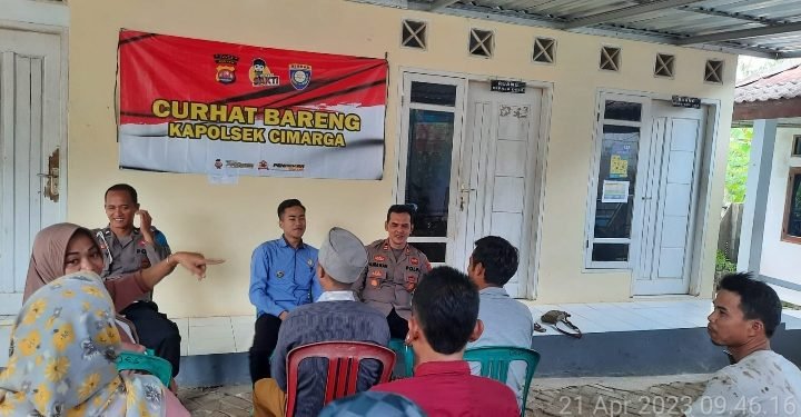 Bijak Mendengarkan Keluhan Masyarakat, Polsek Cimarga Polres Lebak aktifkan giat Jumat Curhat