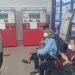 Temui Pemudik di Ruang Tunggu Stasiun KAI Rangkasbitung Kapolsek Rangkasbitung Polres Lebak Sampaikan Kamtibmas