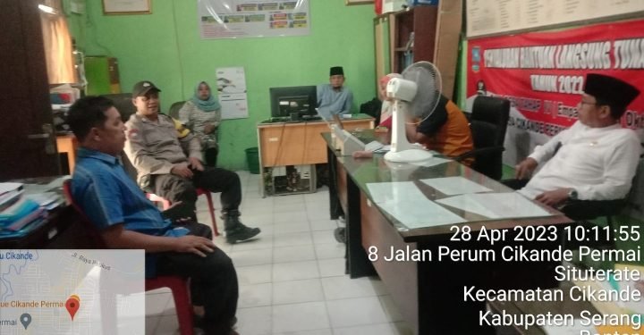 Sambang Desa, Bhabinkamtibmas Polsek Cikande Tatap Muka dengan Warga dan Sampaikan Pesan Kamtibmas