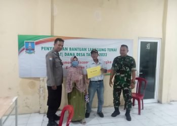 Polsek Cinangka Polres Cilegon Polda Penyaluran BLT DD KAB serang tahap 1 (Januari,Februari,Maret) Th 2023