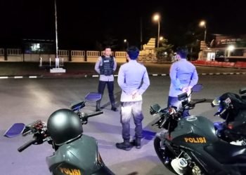 Tim Patroli Quick Win Presisi Polres Serang melaksanakan patroli malam, antisipasi gangguan Kamtibmas