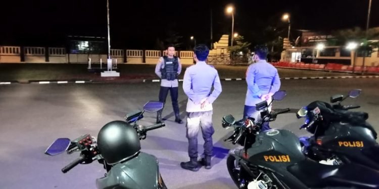 Tim Patroli Quick Win Presisi Polres Serang melaksanakan patroli malam, antisipasi gangguan Kamtibmas