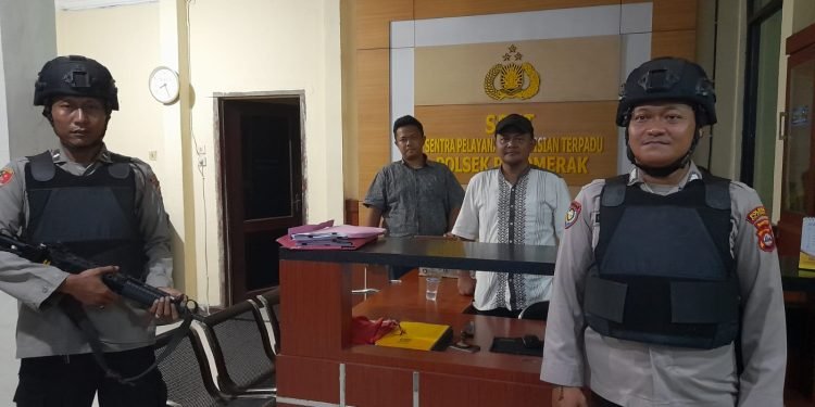 Pengamanan Markas !!! Polsek Pulomerak Polres Cilegon implementasikan SOP dalam kesehariannya