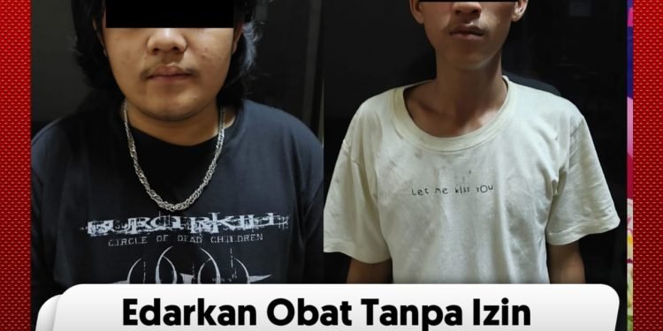 Edarkan Obat Tanpa Izin Edar, Dua Warga Pamarayan diamankan Sat Resnarkoba Polres Lebak