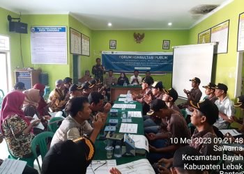 Perkuat Sinergitas Kanit Binmas Polsek Bayah Hadiri Kegiatan Forum Konsultasi Publik Registrasi Sosial Ekonomi (FKP Regsosek) 2023