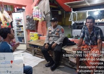 Jaga Situasi Kamtibmas Kondusif Polsek Kopo Polres Serang Rutin Melaksanakan KRYD