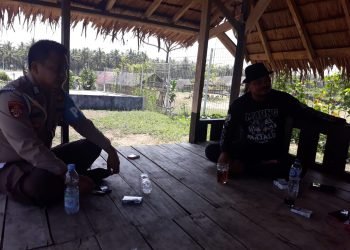 Berkunjung Kepada warga Bhabinkamtibmas Polsek Wanasalam Polres Lebak Sampaikan Pesan Kamtibmas