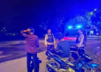 Blue Light Patrol Samapta Polsek Petir Polres Serang Melaksanakan Patroli Dialogis KRYD