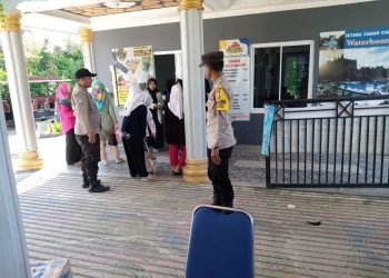 Meskipun Terpantau Landai, Personel Polsek Mancak Polres Cilegon Polda Banten Tetap Sambangi Destinasi Wisata ITC