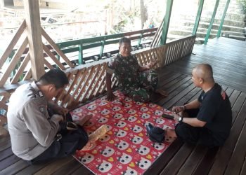 Bhabinkamtibmas Polsek Wanasalam Polres Lebak berikan  pesan – pesan  Kamtibmas