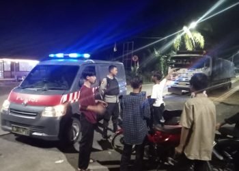 Blue Light Patrol Samapta Polsek Petir Polres Serang Melaksanakan Patroli Dialogis KRYD