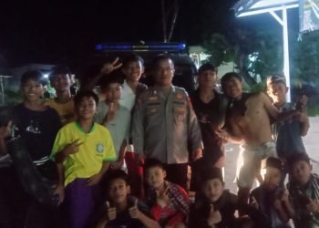 Cegah Aksi Kejahatan dan Tindak Kriminalitas Jalanan Polsek Wanasalam Melaksanakan Giat Patroli Malam
