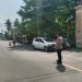 AGAR TERCIPTA KAMSELTIBCAR LANTAS ANGGOTA POLSEK WANASALAM POLRES LEBAK GELAR STRONG POINT DAERAH RAWAN MACET DAN LAKA LANTAS