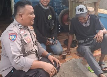 Menjaga Harkamtibmas, Bhabinkamtibmas Polsek Bojonegara Polres Cilegon Polda Banten Laksanakan Sambang dan Kunjungan