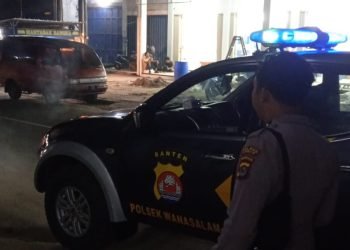 Cegah Aksi Kejahatan dan Tindak Kriminalitas Jalanan Polsek Wanasalam Melaksanakan Giat Patroli Malam