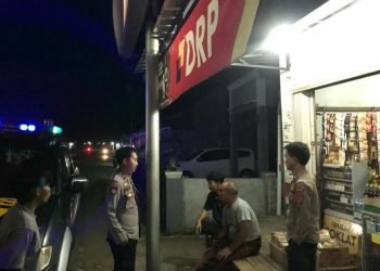 Cegah Aksi Kejahatan dan Tindak Kriminalitas Jalanan Polsek Wanasalam Melaksanakan Giat Patroli Malam