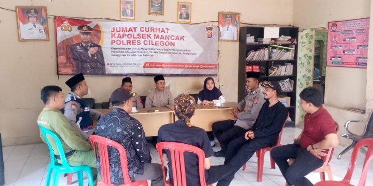 Melalui Jum’at Curhat, Kanit Binmas Polsek Mancak Polres Cilegon Polda Banten Tampung Berbagai Aspirasi, Saran Dan Kritik