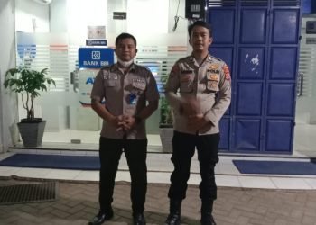 Jaga Situasi yang kondusif,Polsek warunggunung Polres Lebak,Patroli Obvit BANK BRI Antisipasi Gangguan Kamtibmas