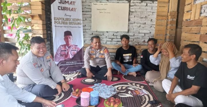 Kapolsek Kopo Polres Serang Dengar Aspirasi Warga Melalui Kegiatan Jumat Curhat