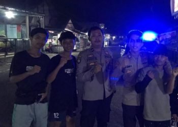 Cegah Aksi Kejahatan dan Tindak Kriminalitas Jalanan Polsek Wanasalam Melaksanakan Giat Patroli Malam