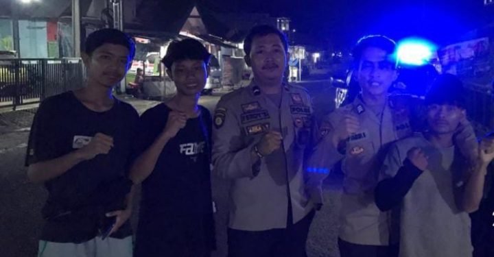 Cegah Aksi Kejahatan dan Tindak Kriminalitas Jalanan Polsek Wanasalam Melaksanakan Giat Patroli Malam