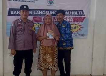 Polsek Cinangka Polres Cilegon Polda Banten Monitoring Penyaluran BLT DD